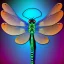 Placeholder: Damselfly full body colorful