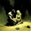 Placeholder: Frazetta . Alex Maleev man and a beautifull woman