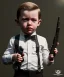 Placeholder: James bond toddler, full body, gun, car, dramatic lighting, hyper realistic