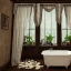 Placeholder: a gorgeous, stunning spa with gauzy curtains, ornate bath, dark wood floor, decorative foliage, plants, candles, flowers, tranquil, 8k resolution, high-quality, fine-detail, digital art, detailed matte, volumetric lighting, illustration, 3D octane render, brian froud, howard lyon, selina french, annie stokes, lisa parker, greg rutowski,