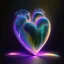 Placeholder: iridescent electric heart