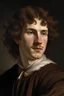 Placeholder: a twenty-five-year-old boy with curly, brown hair named St. Thomas from the 16th century