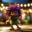 Placeholder: outline, knitted hairy pimp groove funk fairy gremlin hippie in running inside big thread mill on beach ,bokeh like f/0.8, tilt-shift lens 8k, high detail, smooth render, down-light, unreal engine