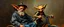 Placeholder: master oil painting by Rembrandt, trike man, gremlin orange