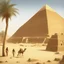 Placeholder: pyramid of ancient egypt, realistic 3/4 photograph