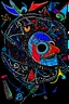 Placeholder: expressionism, Pixar style, in abstract art Basquiat, Picasso, Miro, Kandinsky, Klee, Birell, Fairey, Ardon, Buffet and Picasso style, HD --s 750 --v 5.1 --style raw, water color, black background