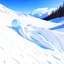 Placeholder: a snowy mountain that looks like a body of a beautiful lying woman