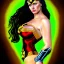 Placeholder: ultra detailed portrait of busty beautiful Wonderwoman , wearing a bikini plate armor, extremely detailed digital painting, extremely detailed face,crystal clear green eyes, in the style of robert e howard and pablo oliveira and Ken Kelley and Gustav Klimt ,mystical colors,perfectly centered image, perfect composition, rim light, beautiful lighting,8k, stunning scene, raytracing