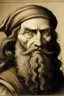 Placeholder: le pere de léonard de vinci au crayon style renaissance