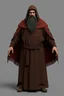 Placeholder: russian monk for a horror , 3d model for a videogame, template, full-length, front face, model, 3d