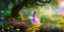 Placeholder: bright fairy, beautiful portrait, flowery landscape