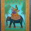 Placeholder: pegan god riding an indian elephant painting