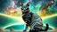 Placeholder: cat-alien stunning weird hybrid , galaxy, stars, fantasy, sci-fi, detailed, masterpiece intricate detail, deep colors, hight textures, glitch, metallic shine, sharp focus, 64 megapixels, surreal mood