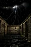 Placeholder: Ancient prison dark sky lightning