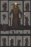 Placeholder: undead soul sprite for pixel game in the medieval style side idle animation. hyper-detailed. trending on artstation. --ar 9:16