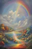 Placeholder: arcoiris en un mundo de pinturas