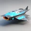 Placeholder: ethereal spaceship, Glider class, triangular shaped, flat, with a flat propeller circle disk (non-SubD) PBR textures (base color, roughness, normal, emission) Provided in BLEND, FBX and OBJ format