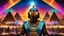 Placeholder: (egyptian futuristic pharoah|daft punk) as dj's burning man festival, photorealistic, highly detailed, crowd in background, colourfull, by Annie Lebovitz, wallpapper style, trending in artgem, artstation, deviantart masterpiece, neon lighted pyramids, night, high contrast, led lights in background, Style-Psycho, <lora:add_detail:1> <lora:epiNoiseoffset_v2:1>