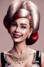 Placeholder: Audrey Hepburn as Harley Quinn Photorealistic dramatic hyperrealistic criyng clown paint ,Crystal black eyes, elegant, by WLOP,Artgerm,Greg Rutkowski, Beautiful dynamic,shadows,Artstation,concept design art,Octane render,8K