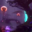 Placeholder: bioluminescent herbivore alien animals on a scifi landscape, bioluminsescent plants, bioluminescent flovers, 8k resolution, dynamic lighting, ultra hyperdetailed, Unreal Engine 5, ultra colourful, very small details, realistic