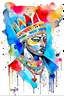 Placeholder: water color art character painting of Muhammed bin Salman, Pixar style, Basquiat, Picasso, Miro, Kandinsky, Klee, Birell, Fairey, Ardon, Buffet and Picasso style, HD --s 750 --v 5.1 --style raw