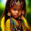 Placeholder: bright brazilian indigenous child, light, luminous