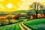 Placeholder: pop art pixels 1000 images england countryside in spring abstract damian hirst