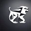 Placeholder: peugeot brand square logo futuristic lion