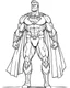 Placeholder: real massive Superman help, coloring page, no leaves, full body (((((white background))))), only use an outline., real style, line art, white color, clean line art, white background, Sketch style