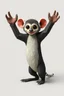 Placeholder: hi poly Mud Crab Monkey Opossum T-pose just the character and simple background