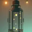 Placeholder: fireflies in a lantern, many ghostly lights inside a belljar, fairy lights, polaroid, symmetry, luminescent glow, moody, tender, photorealistic, octane render, golden hour