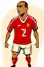 Placeholder: Danilo Luis Helio Pereira Portuguese football player , cartoon 2d