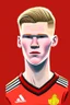 Placeholder: Scott McTominay Footballer ,cartoon 2d