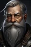 Placeholder: short dwarf with a gray beard