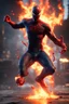 Placeholder: Spiderman from Marvel as a demonic hell spawn with fire on body fighting with Superman from Dc as a demonic hell spawn with fire on body, hell background, Full body display, max level ultra realistic, ray tracing reflections, legendary, energy, HD, photorealistic, HDR, epic composition, Unreal Engine, Cinematic, Color Grading, Ultra-Wide Angle, hyper-detailed, beautifully color-coded, insane details, hyper realistic, intricate details, beautifully color graded, Unreal Engine, Cinematic, Color Gr