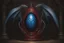 Placeholder: a blue dragonegg full of red lightning. h. r. giger. dark horror setting. painted by Anne Stokes