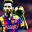 Placeholder: lionel messi golden statue, 8k, render,