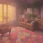 Placeholder: Inside a living room with flowers, thin contur lines, unreal engine, fantasy art by greg, loish, rhads, ferdinand knab, tom bagshaw, makoto shinkai and lois van baarle, rossdraws, ilya kuvshinov, night lighting, trending on studio ghibli, highly detailed, 8 k, octane render