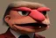 Placeholder: Angry muppet trump in suit, no tongue, looking forward, face, smaller, round puffball nose, eyebrows,