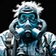 Placeholder: Yeti in an elastomeric respirator, Kananaskis Country, Sci-Fi, post-apocalypse