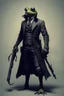 Placeholder: frogman spy humanoid victorian assassin