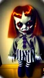 Placeholder: Creepy halloween doll