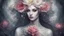 Placeholder: beautiful woman phantom, flower, mysticism
