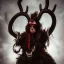 Placeholder: Wa-vy, epic photo of a humanoid krampus, ultra realistic, cinematic