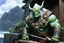 Placeholder: (in the style of Orion, by Masamune Shirow) (photo from a movie by Ray Harryhausen) You are Zog, a an half-orc druid, ready for adventure who just arrived in Lankhmar. You nee a place for your stay. As you push open the heavy wooden door of the Silver Eel Inn, a wave of warmth and noise washes over you. The rich scent of roasted meat mingles with the tang of spilled ale, creating an inviting aroma that pulls you further inside. The tavern is alive with laughter and the clinking of tankards, a ca