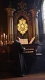 Placeholder: The phantom of the opera playing the Organ