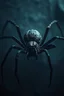 Placeholder: hyper realistic image of the most horrifying, creepiest spider ever, with dark fog emanating, epic aesthetic, dark color grading, dark weather aesthetic, full body, extremely terrifying, horror movie inspired, retro camera