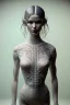 Placeholder: GIRL,lace, hyperrealistic, elegant, beautiful background, octane render, H.R. Giger style