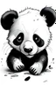 Placeholder: desenho panda filhote chorando