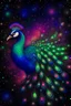 Placeholder: "Create a mesmerizing digital artwork that combines the ethereal beauty of a starlit galaxy with the intricate patterns and vibrant colors found in a peacock's plumage. Infuse a sense of cosmic wonder and regal elegance into the composition, allowing the viewer to be transported to a realm where celestial and earthly aesthetics harmoniously converge."